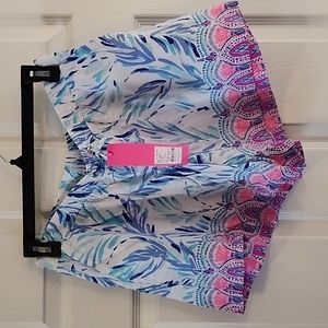 Lilly Pulitzer NWT Katia Short, Medium, Color: Resort White Flock Together